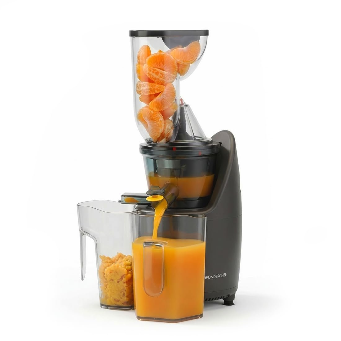 Wonderchef Regalia Full Fruit Cold Press Slow Juicer | 55 Rpm Slow Juicer Retains Higher Nutrients | 240 Watts Powerful Dc Motor | Easy To Clean | 5-Year Motor Warranty